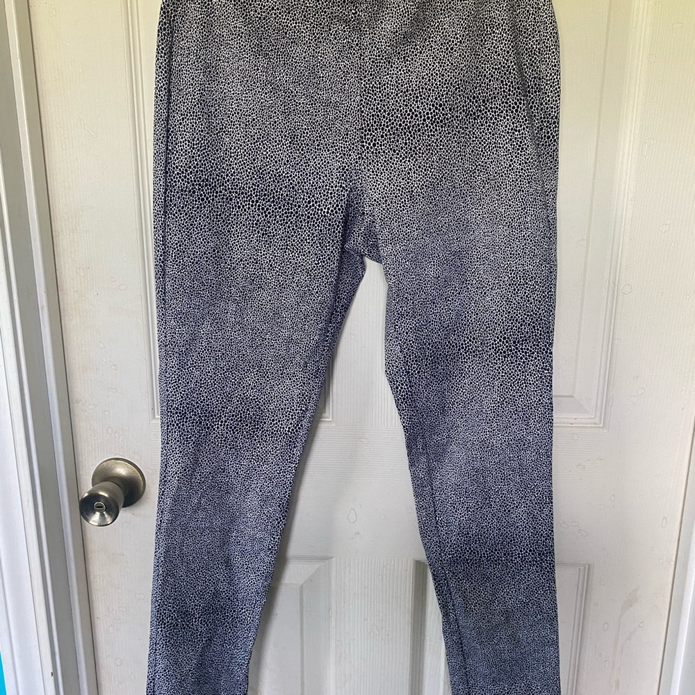 Michael Kors Black and White Patterned pants